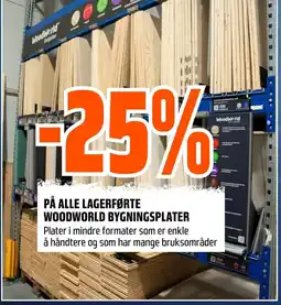 Coop Obs På alle lagerførte woodworld bygningsplater tilbud