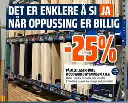 Coop Obs På alle lagerførte woodworld bygningsplater tilbud