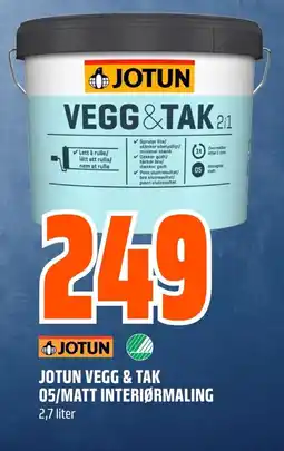 Coop Obs Jotun Vegg & tak 05/matt interiørmaling tilbud