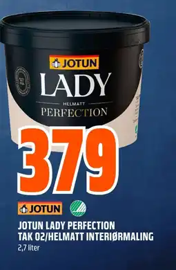 Coop Obs Jotun Lady perfection tak 02/helmatt interiørmaling tilbud