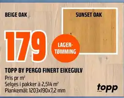 Coop Obs Topp by pergo finert eikegulv tilbud