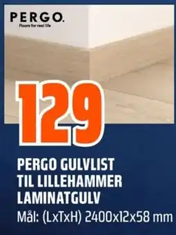 Coop Obs Pergo gulvlist til lillehammer laminatgulv tilbud
