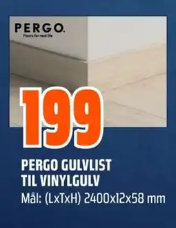 Coop Obs Pergo gulvlist til vinylgulv tilbud