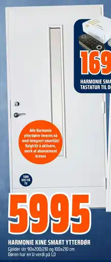 Coop Obs Harmonie kine smart ytterdør tilbud