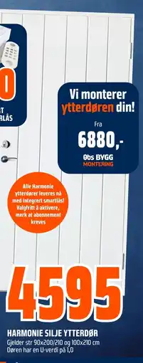 Coop Obs Harmonie silje ytterdør tilbud