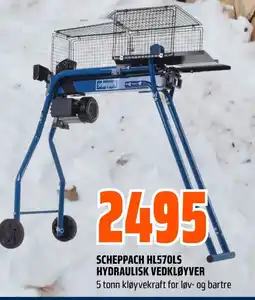 Coop Obs Scheppach HL570LS hydraulisk vedkløyver tilbud