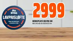 Coop Obs Benkeplate heltre eik tilbud