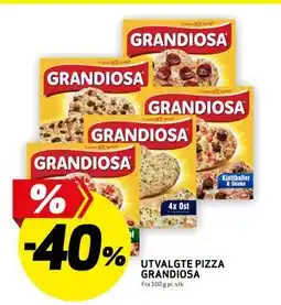 Bunnpris UTVALGTE PIZZA GRANDIOSA tilbud