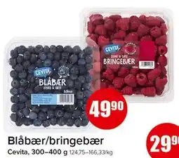 Spar Blåbær/bringebær tilbud