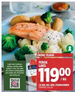 Meny FERSK LAKS tilbud