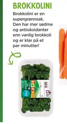 Meny brokkolini tilbud