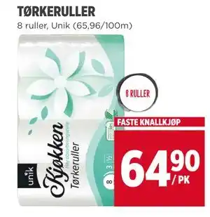 Meny TØRKERULLER tilbud