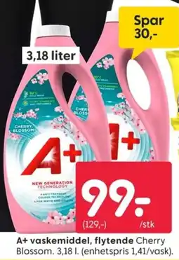 Rusta A+ vaskemiddel, flytende Cherry tilbud