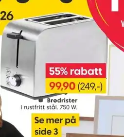 Rusta Brødrister tilbud