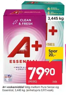 Rusta A+ vaskemiddel tilbud