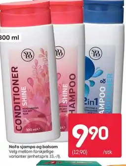 Rusta NoFo sjampo og balsam tilbud