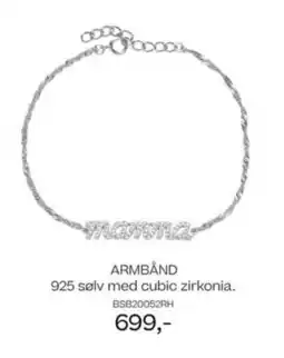 Bjørklund ARMBÅND 925 sølv med cubic zirkonia. tilbud