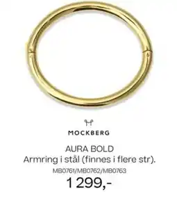 Bjørklund Mockberg aura bold Armring i stål (finnes i flere str). tilbud