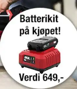 Bauhaus Batterikit på kjøpet! tilbud