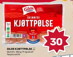 Coop Marked Gilde kjøttpølse tilbud