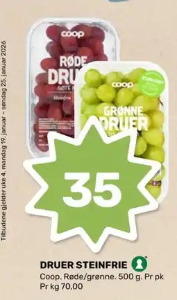 Coop Marked Coop Druer steinfrie tilbud