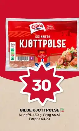 Coop Marked Gilde kjøttpølse tilbud
