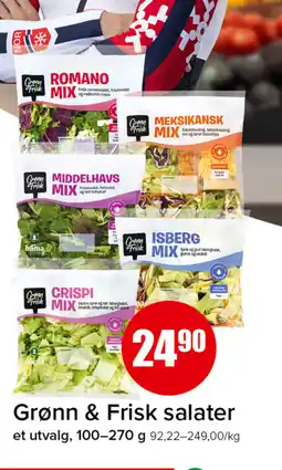 Eurospar Grønn & Frisk salater tilbud