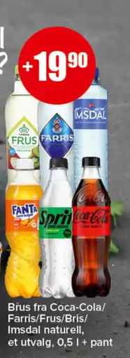 Eurospar Brus fra Coca-Cola/ Farris/Frus/Bris/ Imsdal naturell tilbud