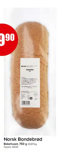 Eurospar Norsk Bondebrød tilbud