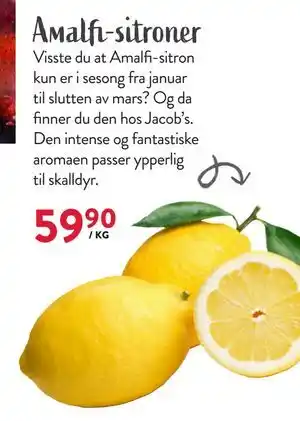 Jacobs Amalfi-sitroner tilbud