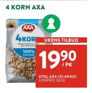Jacobs 4 KORN AXA tilbud