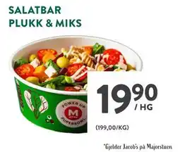 Jacobs SALATBAR PLUKK & MIKS tilbud