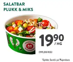 Jacobs SALATBAR PLUKK & MIKS tilbud