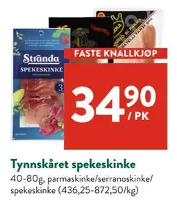 Jacobs Tynnskåret spekeskinke tilbud