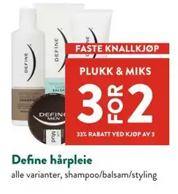 Jacobs Define hårpleie tilbud