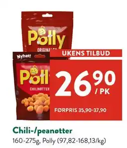 Jacobs Chili-/peanøtter tilbud