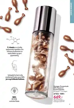 Oriflame Novage+ Proceuticals 20% Vitamin C Facial Capsules tilbud