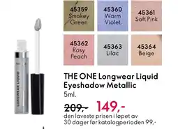 Oriflame THE ONE Longwear Liquid Eyeshadow Metallic tilbud