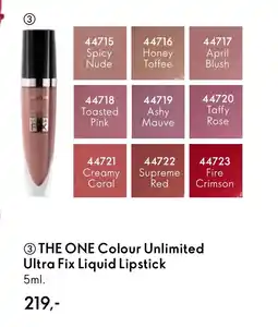 Oriflame THE ONE Colour Unlimited Ultra Fix Liquid Lipstick tilbud