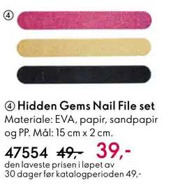 Oriflame Hidden Gems Nail File set tilbud