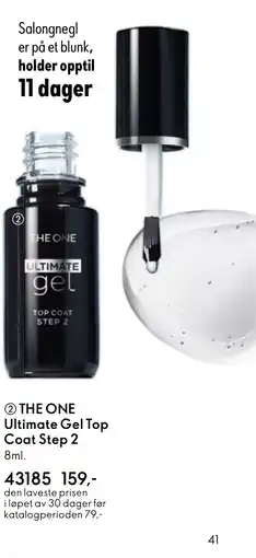 Oriflame THE ONE Ultimate Gel Top Coat Step 2 tilbud