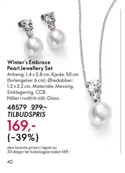 Oriflame Winter's Embrace Pearl Jewellery Set tilbud