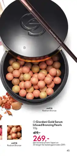 Oriflame Giordani Gold Serum Infused Bronzing Pearls tilbud
