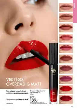 Oriflame Giordani Gold Iconic Lip Elixir SPF 15 tilbud