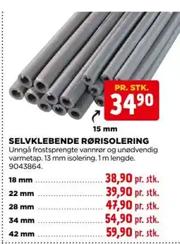 jem & fix SELVKLEBENDE RØRISOLERING tilbud