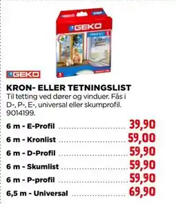 jem & fix KRON- ELLER TETNINGSLIST tilbud