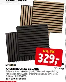 jem & fix AKUSTIKKPANEL SQUARE tilbud