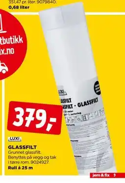 jem & fix GLASSFILT tilbud