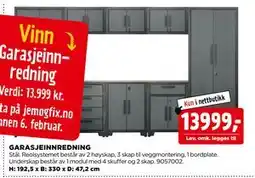 jem & fix GARASJEINNREDNING tilbud