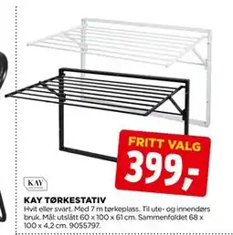 jem & fix KAY TØRKESTATIV tilbud